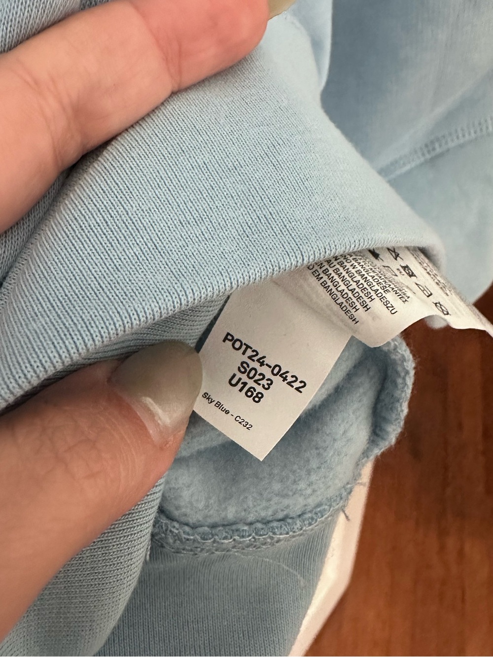 Oasis Live ’25 Distressed Lockup Pocket Hoodie — Baby Blue, Size M — NWT - Picture 5 of 5